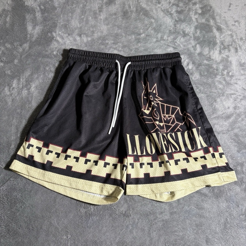 Authentic Arizona Coyotes x Llovesick Desert Shorts Black Kuchina Men's Large